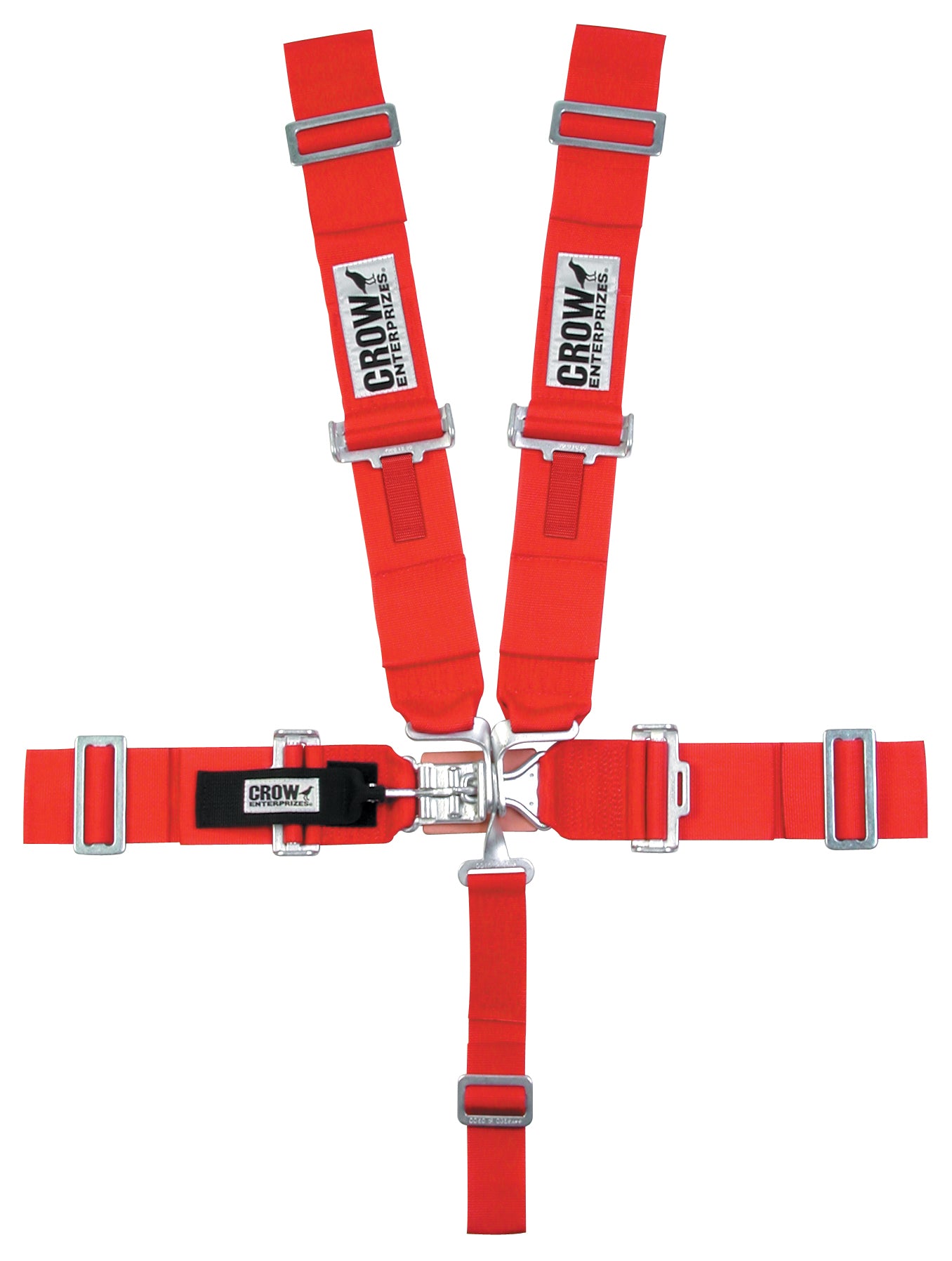 Crow Safety Gear CRW11012 5-Pt Harness Small Latch RD Wrap Around Pull Down