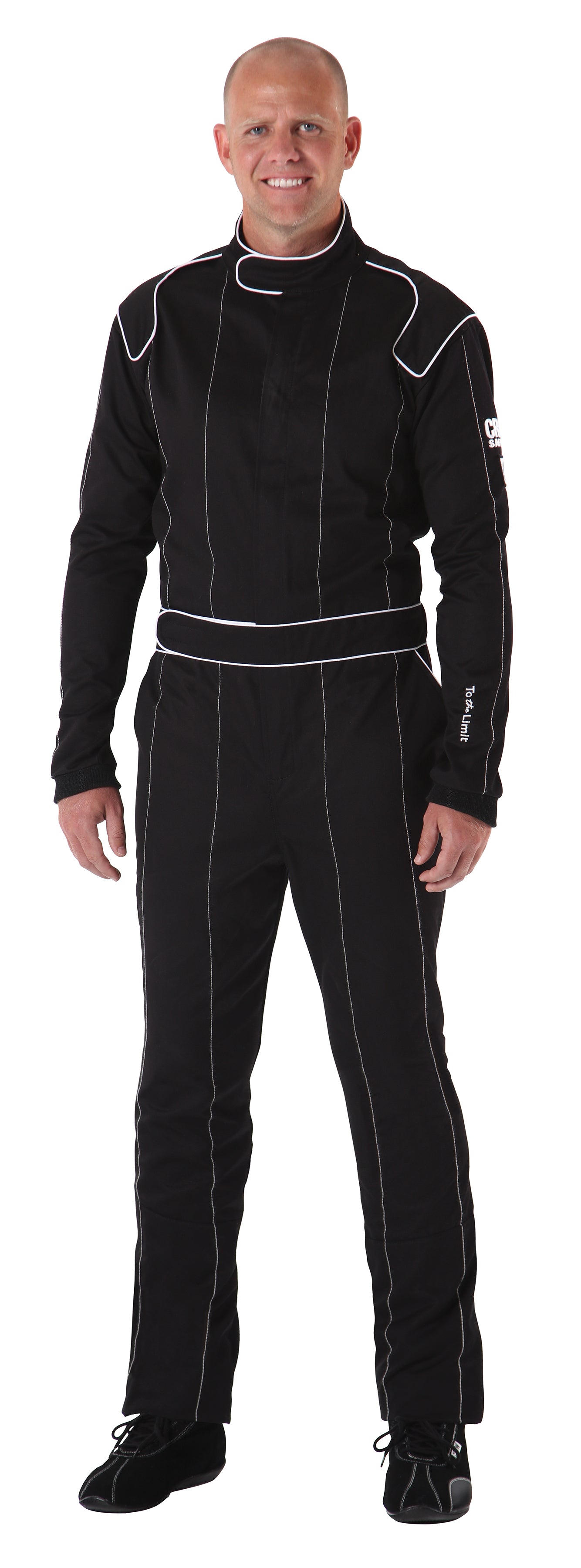 Crow Safety Gear CRW23004 Proban Suit Small BLACK SFI-3.2A/1 Style Legacy