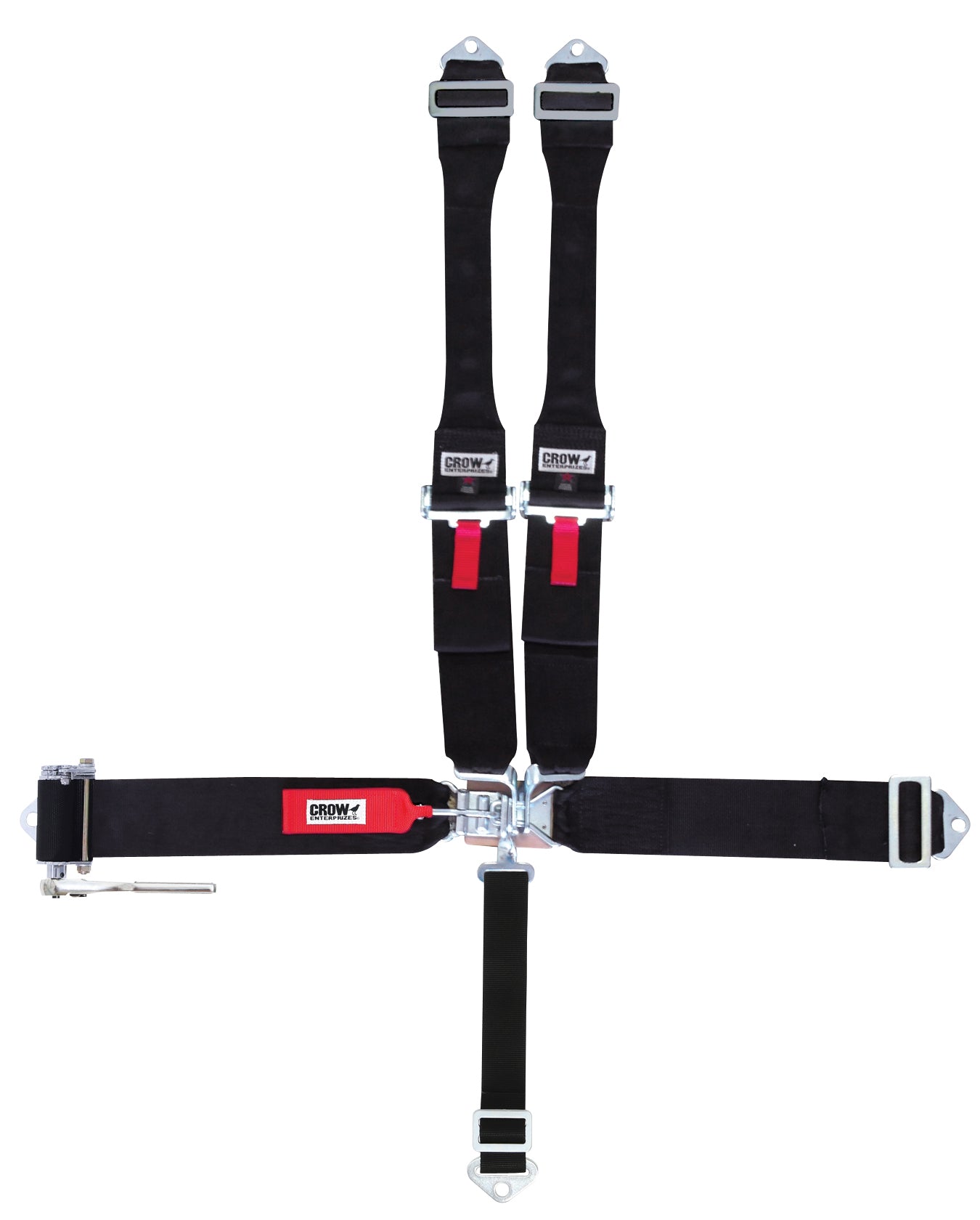 Crow Safety Gear CRW40074L Ratchet Belts 3in Latch And Link Bolt In Black