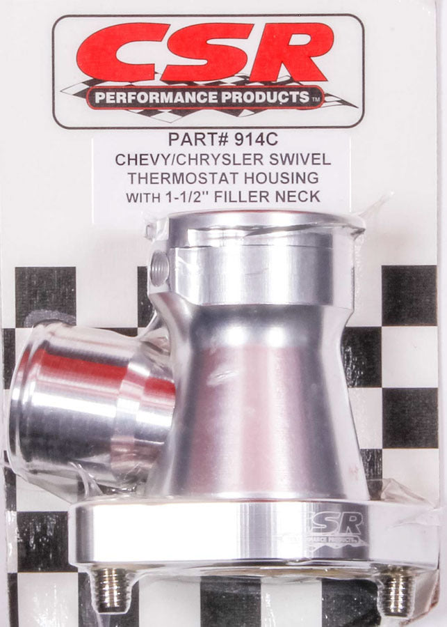 Csr Performance CSI914C Chevy 360 Swivel Filler Neck - Clear