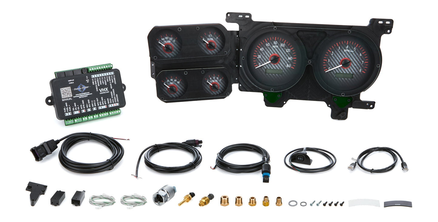 Dakota Digital DDGVHX-73C-PU-K-R 1973-87 Chevy Pickup VHX Instrument System