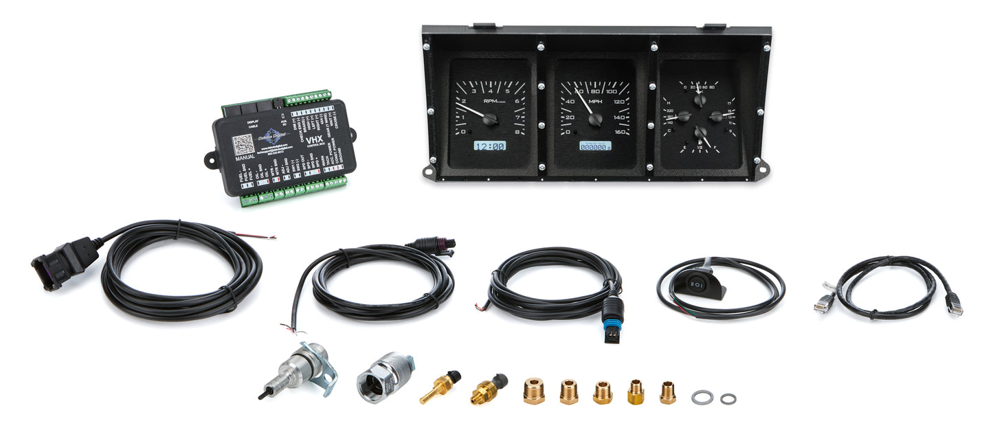 Dakota Digital DDGVHX-73F-PU-K-W 1973-79 Ford Pickup VHX Instrument System