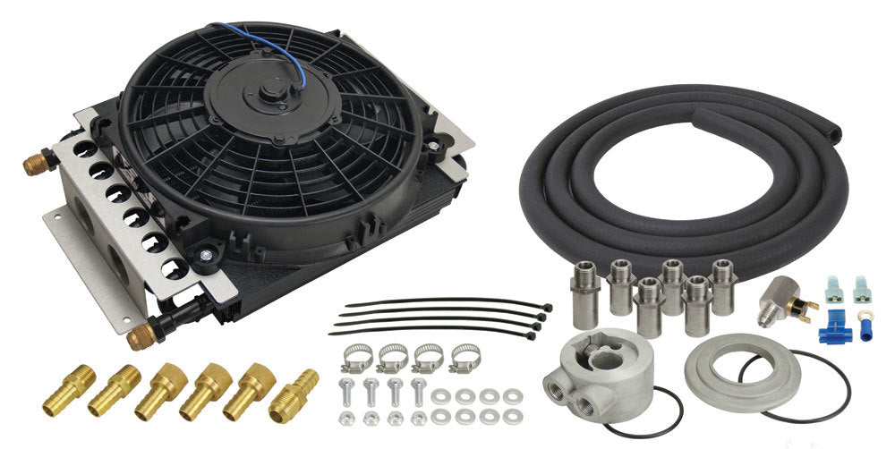 Derale DER15500 Electra-Cool Engine Oil Cooler Kit -8AN