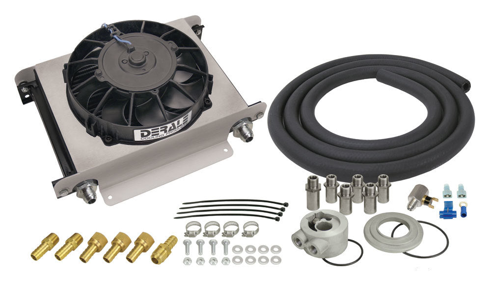 Derale DER15660 Hyper-Cool Engine Oil Cooler Kit (-8AN)