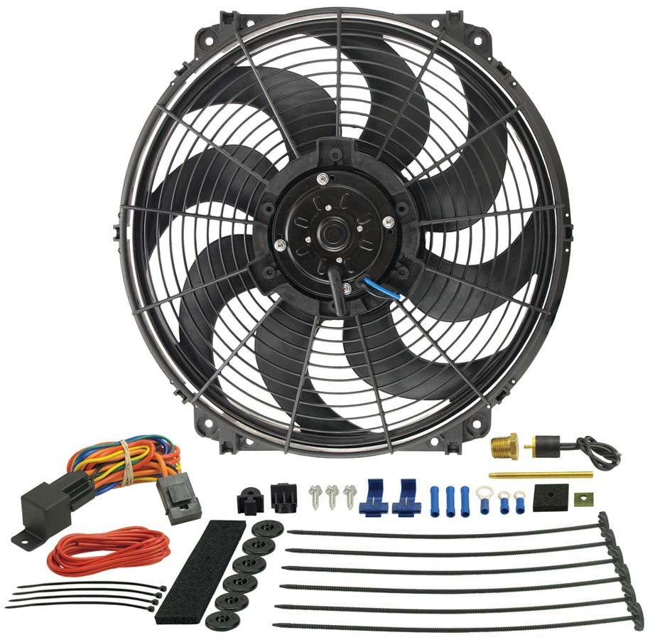 Derale DER16016 16in Tornado Fan and Thermostat Kit