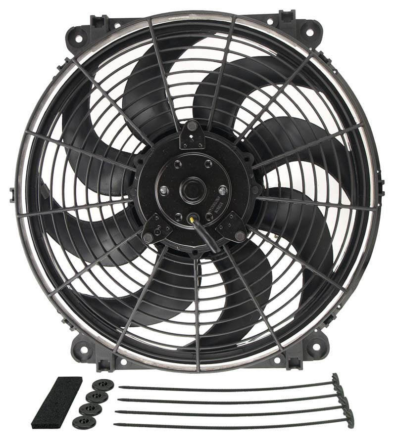 Derale DER16624 14in Tornado Electric Fan w/Standard Mount Kit