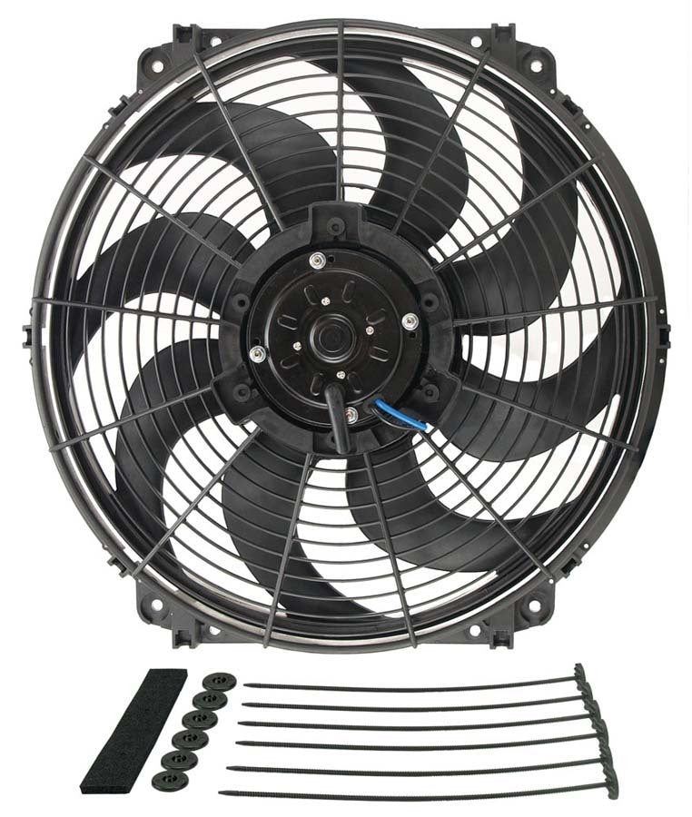 Derale DER16626 16in Tornado Electric Fan w/Standard Mount Kit