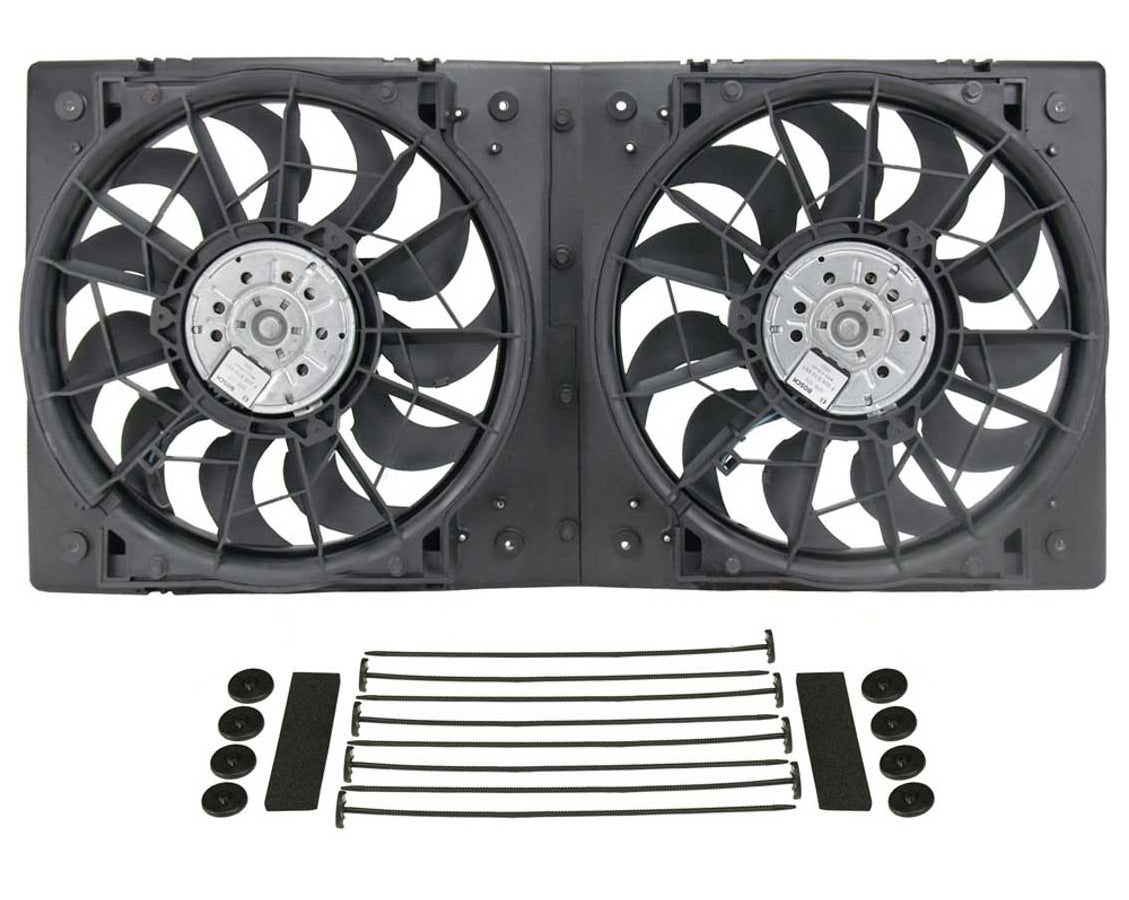 Derale DER16928 13in Dual High Output RAD Fans Puller