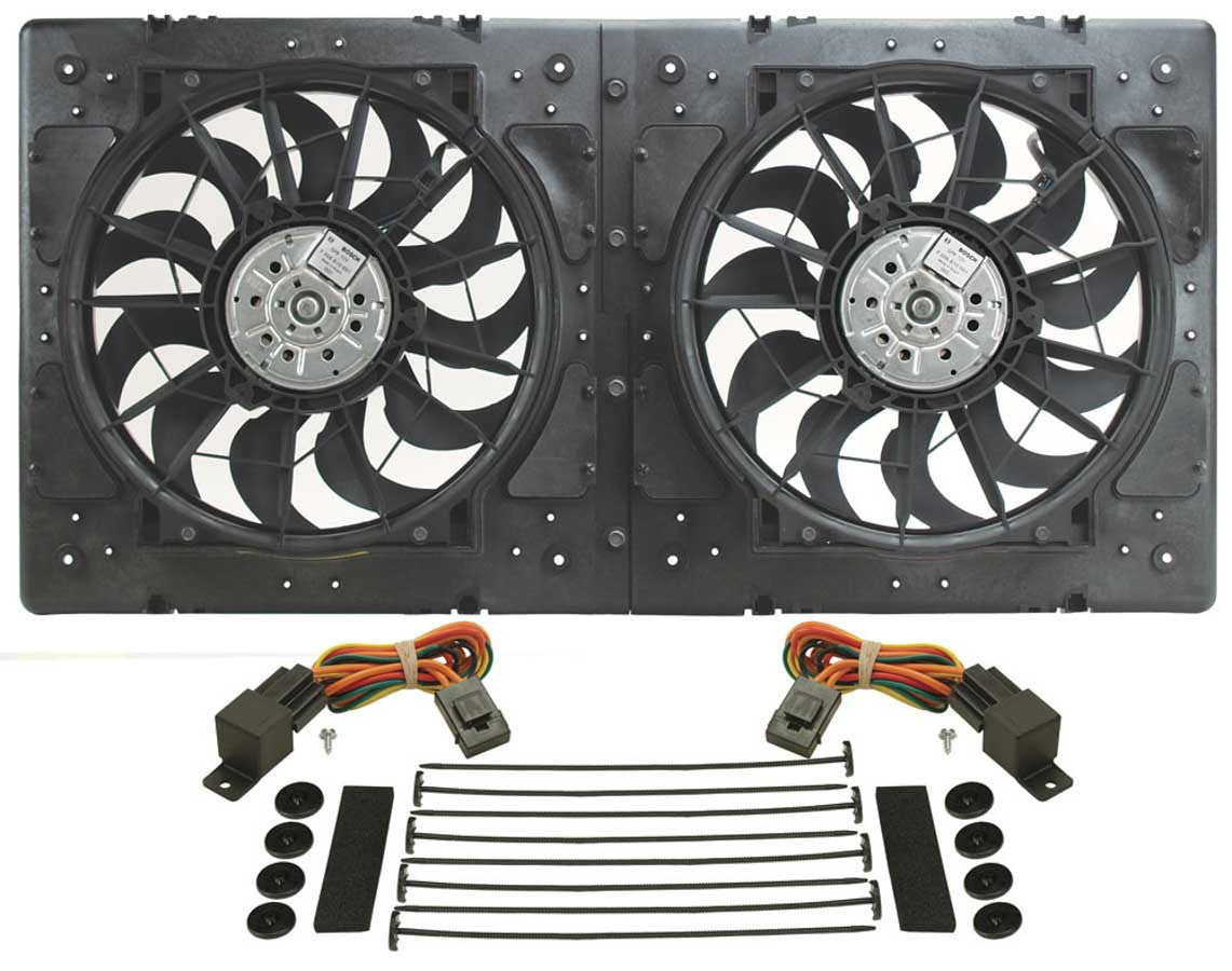 Derale DER16934 12in Dual High Output RAD Fans Puller