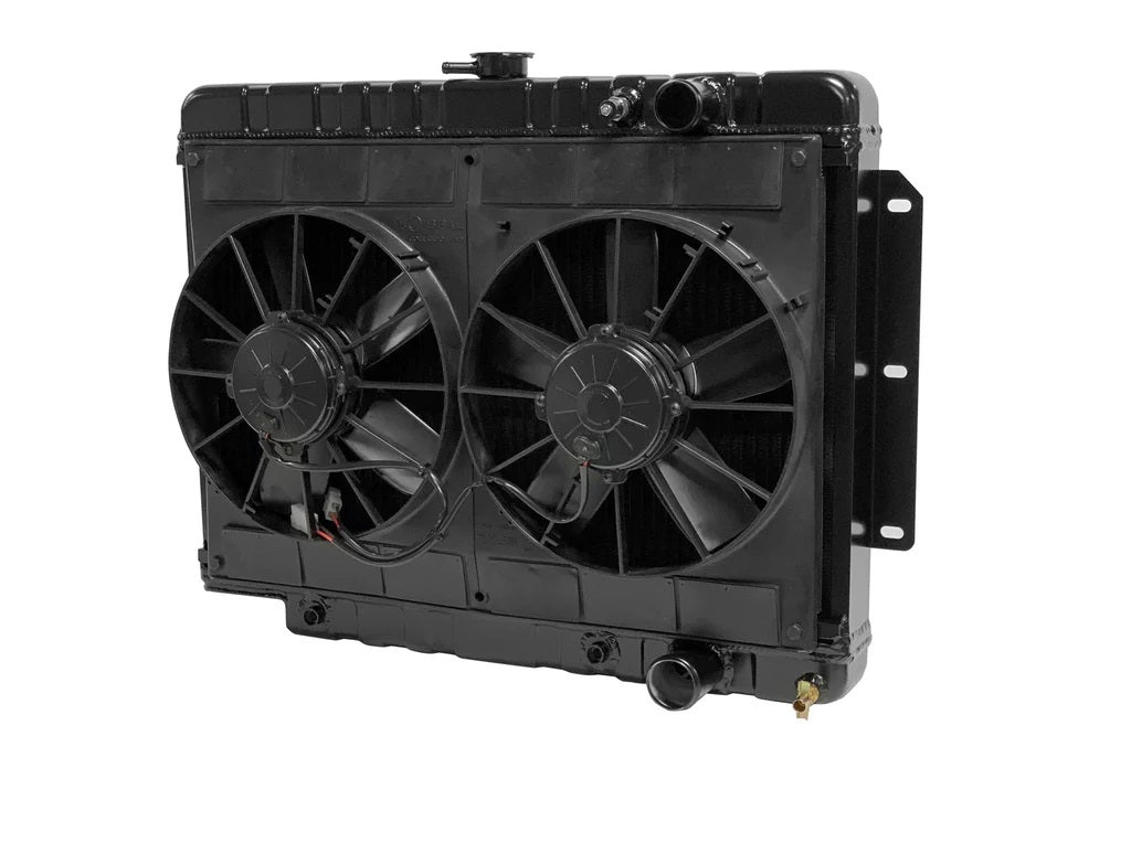 Dewitts Radiator DEW32-4239014A Radiator w/Fans Impala 59-64 Auto Trans Black