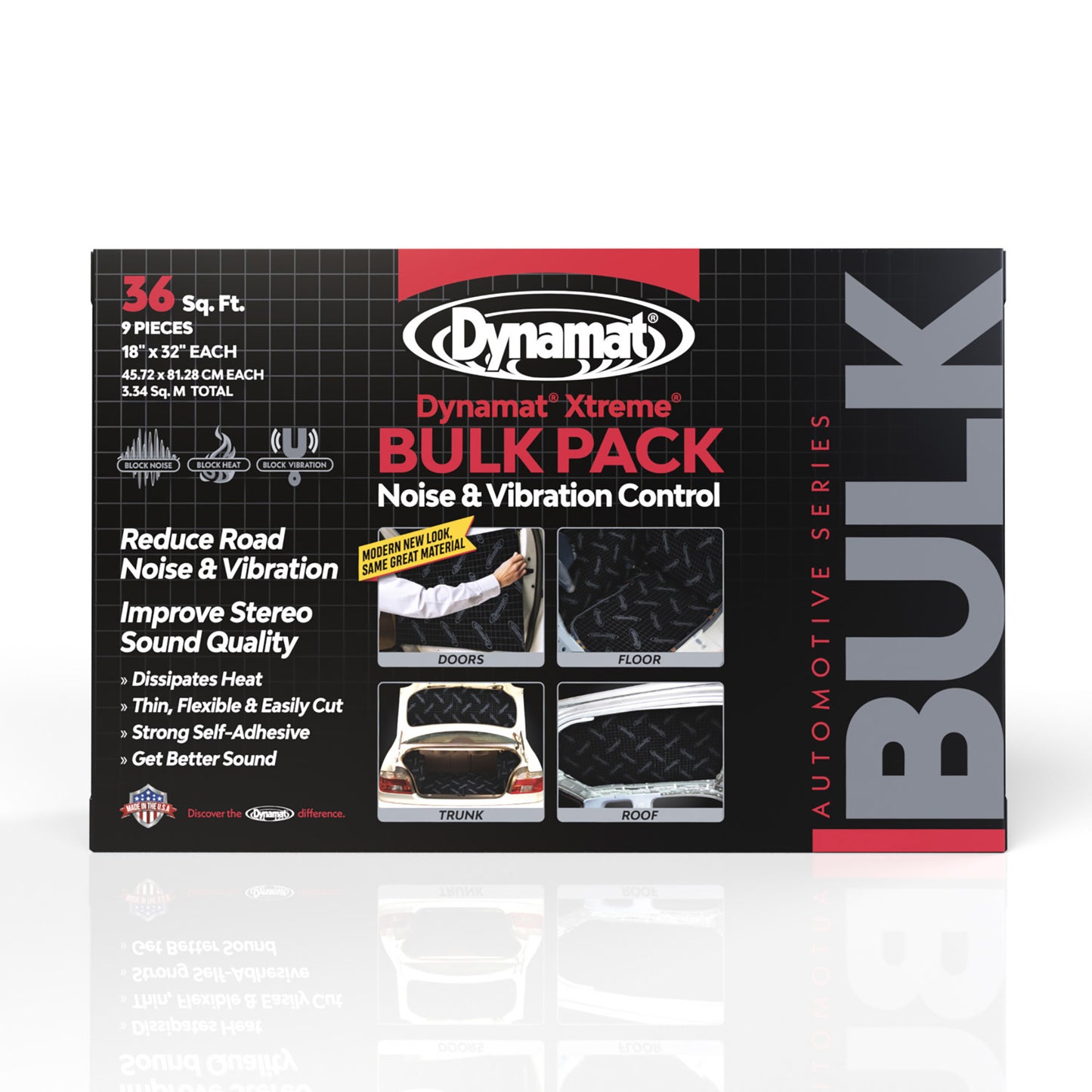Dynamat DMT10455 Extreme Bulk Pak 9- 18in x 32in