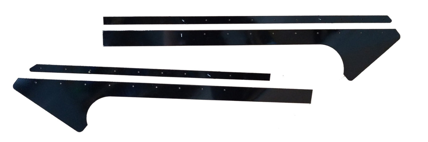 Dominator Race Products DOM810-AL-BK Pillar Post Alum Black Pair Late Model