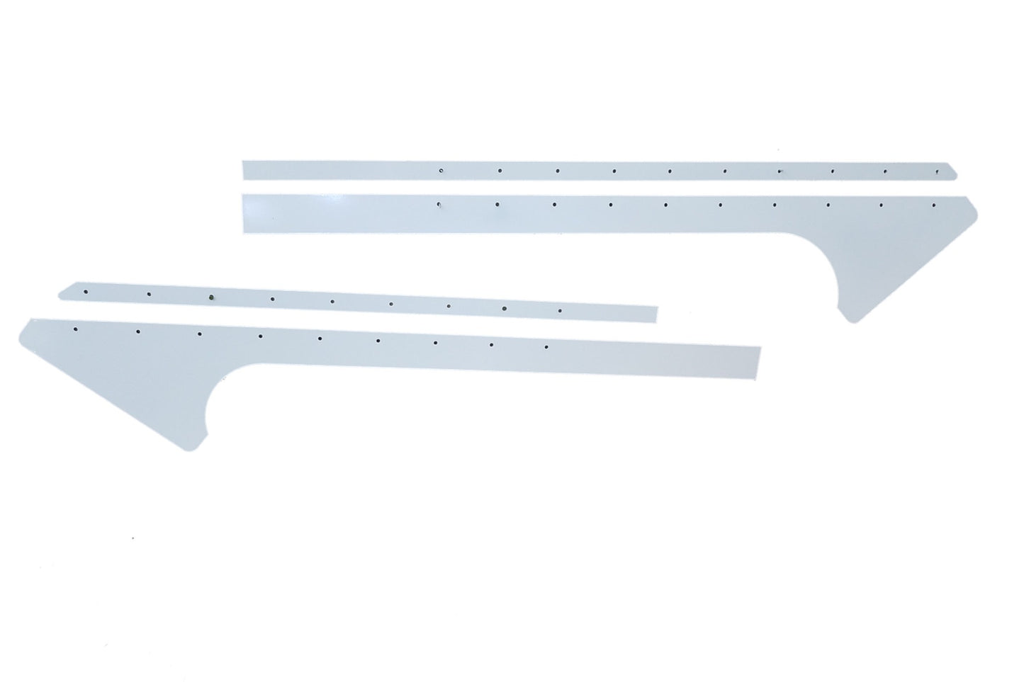 Dominator Race Products DOM810-AL-WH Pillar Post Alum White Pair Late Model