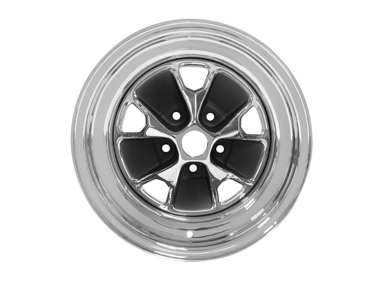 Drake Automotive Group DRAC5ZZ-1007-BR 14 x 7 Mustang Styled Steel Wheel Charcoal