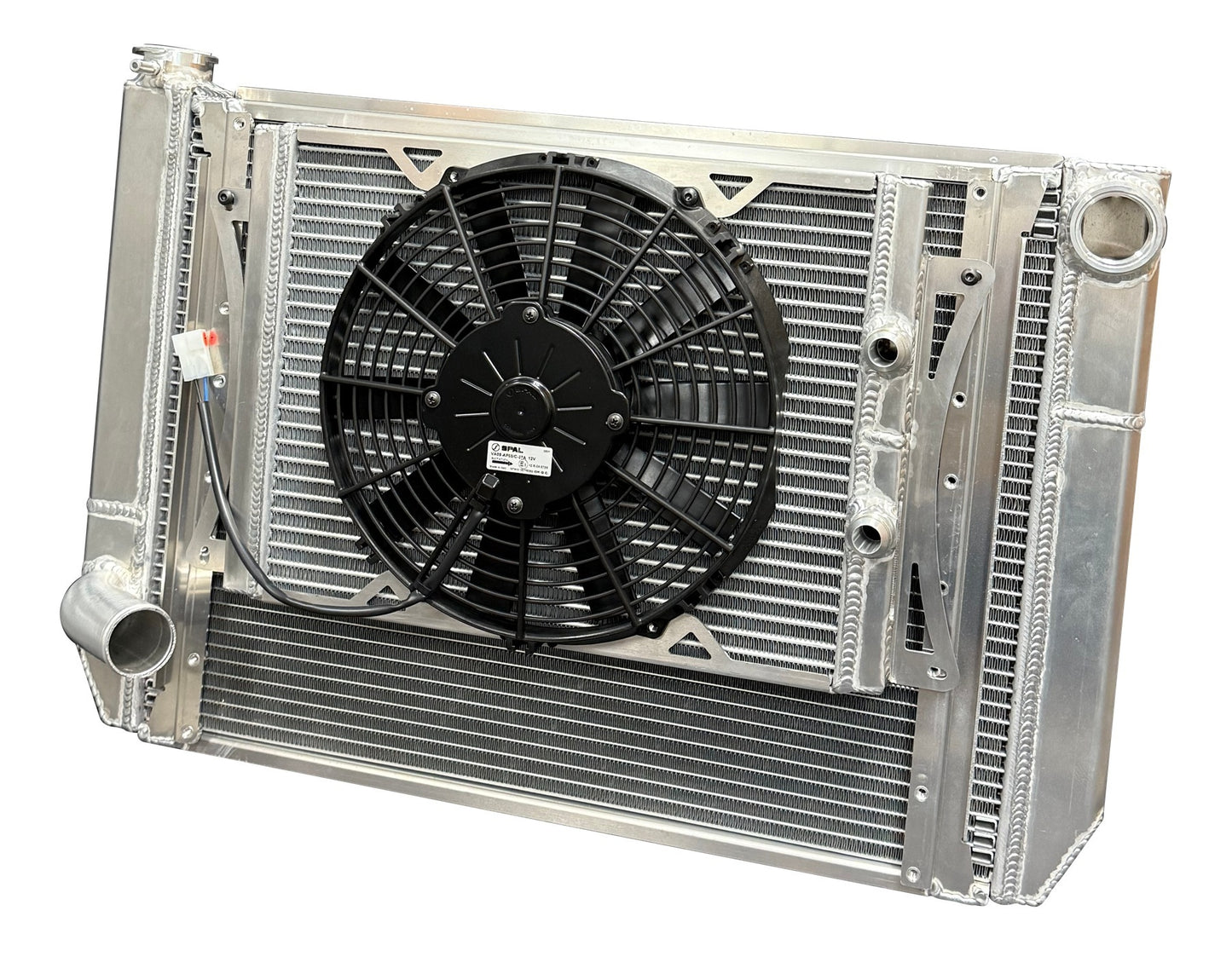 Fluidyne Performance DUNRGM.SLM.CLOSEDV2 Radiator Dbl 29X18 W/Oil Cooler Closed GM