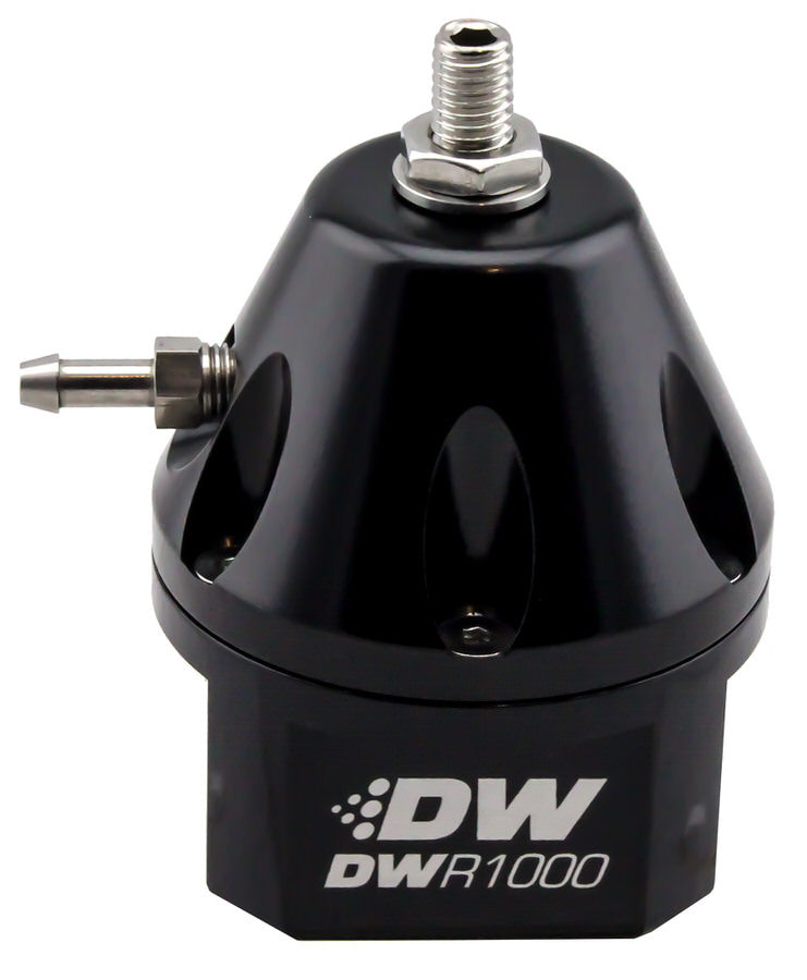 Deatschwerks DWK6-1000-FRB Fuel Pressure Regulator Adjustable Black Finish