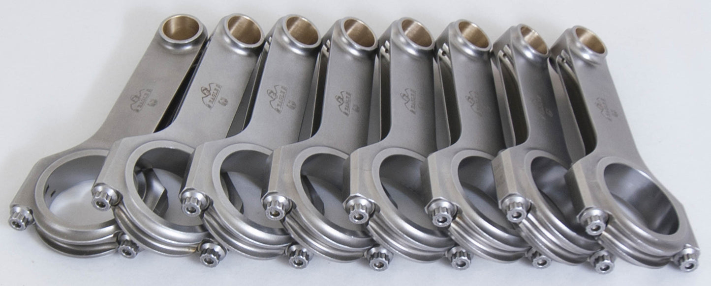 Eagle EAGCRS61353D2000 BBC 4340 Forged H-Beam Rods 6.135 w/ARP2000