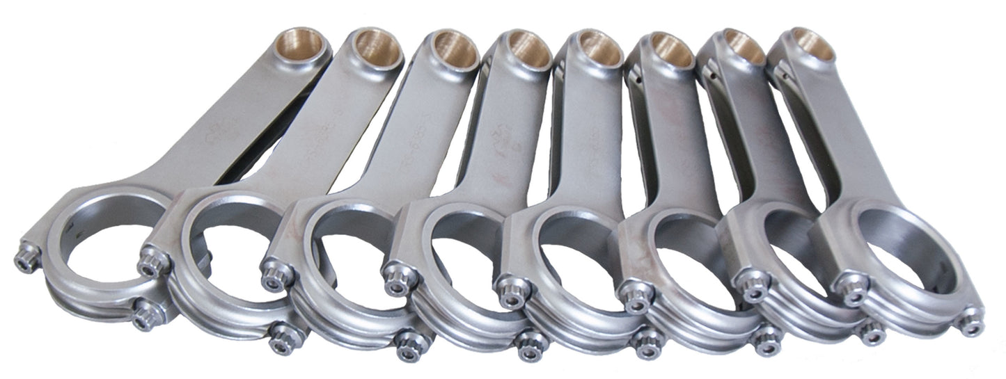 Eagle EAGCRS63853D BBC 4340 Forged H-Beam Rods 6.385