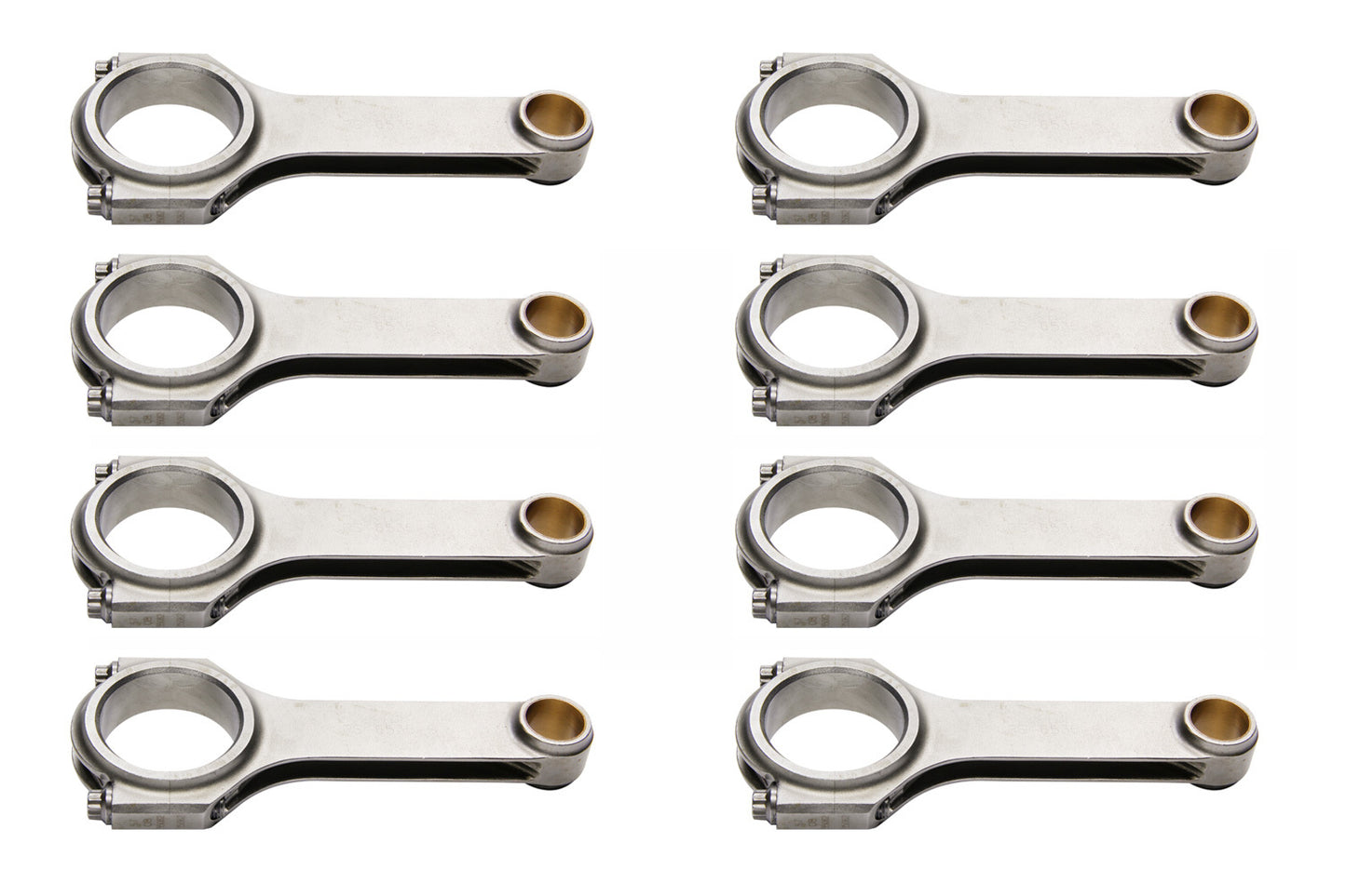 Eagle EAGCRS65353D2000 BBC 4340 Forged H-Beam Rods 6.535 w/ARP2000