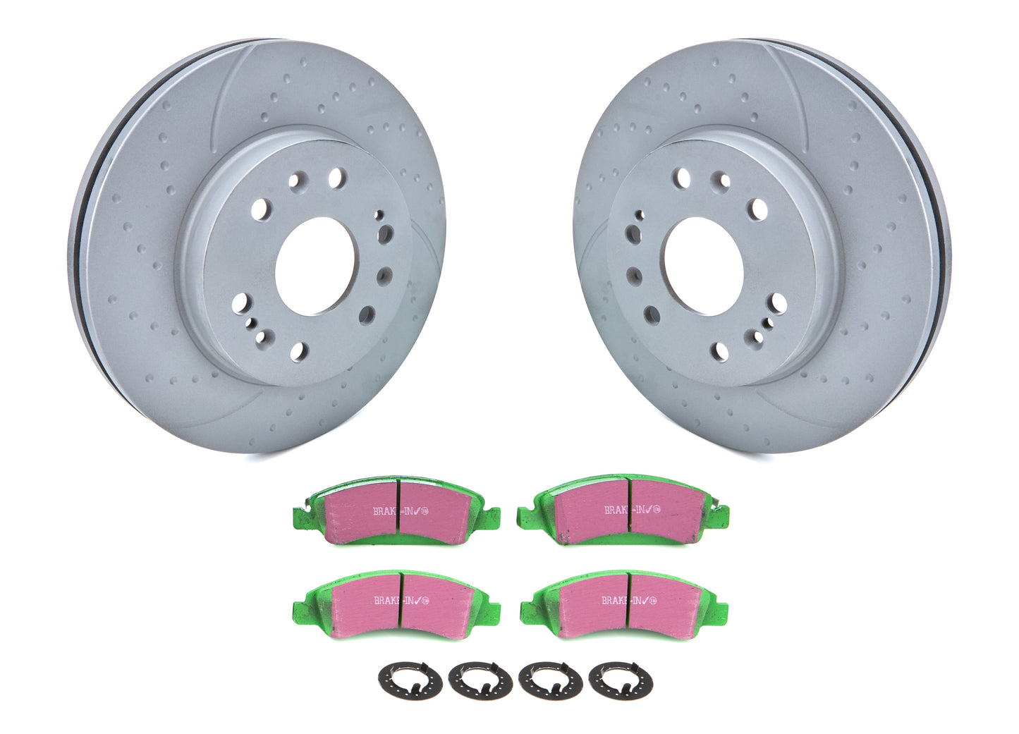 Ebc Brakes Usa Inc EBCS3KF1195 Brake Rotor & Pad Kit Greenstuff GM1500