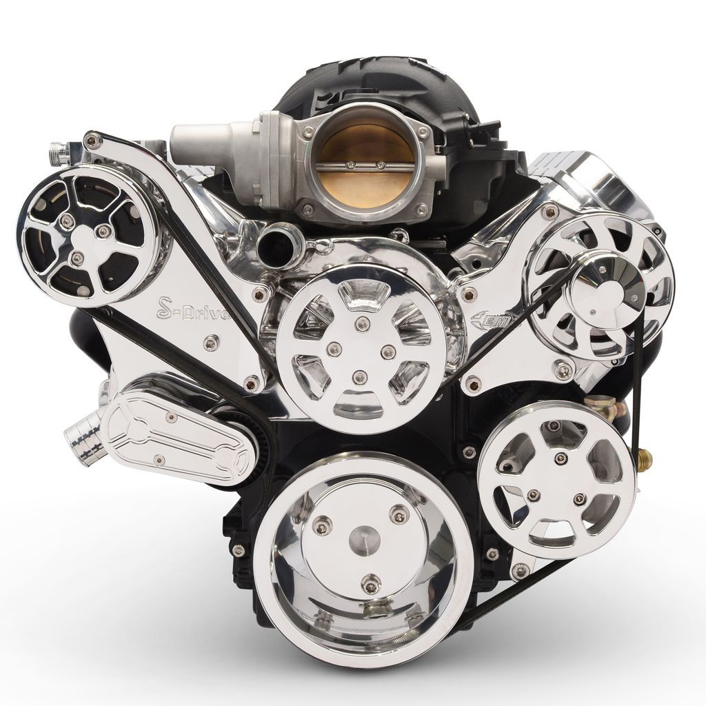 Eddie Motorsports EDDMS117-90RP Serpentine Pulley Kit LS Engine
