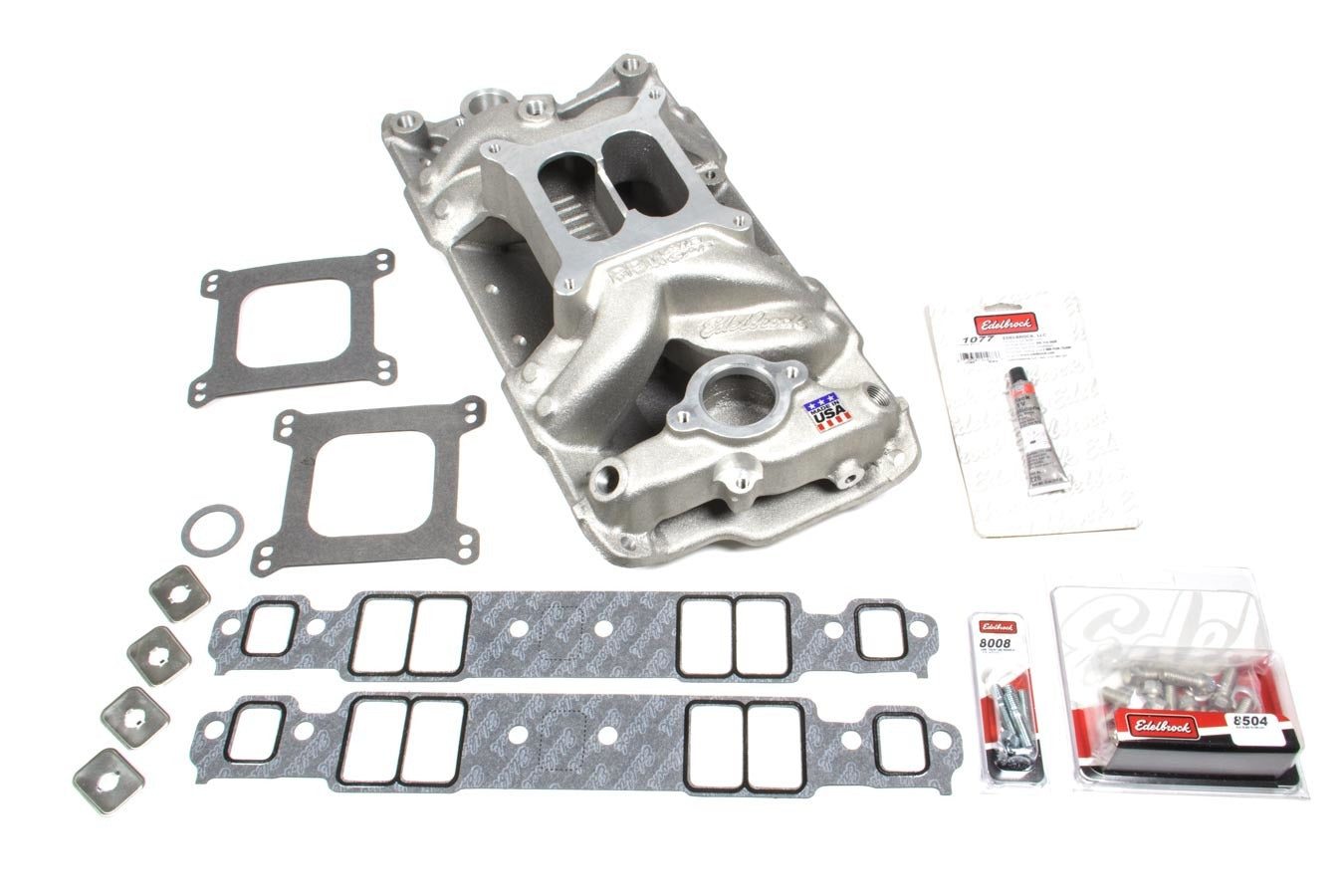 Edelbrock EDE2042 SBC 7501 Intake Manifold & Installation Kit