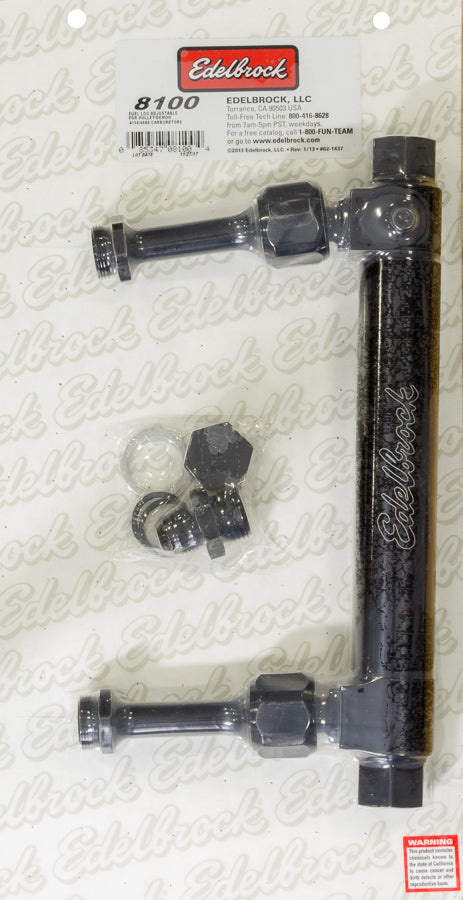 Edelbrock EDE8100 Dual Feed Fuel Log Adj. 4150/4500 Series Carbs