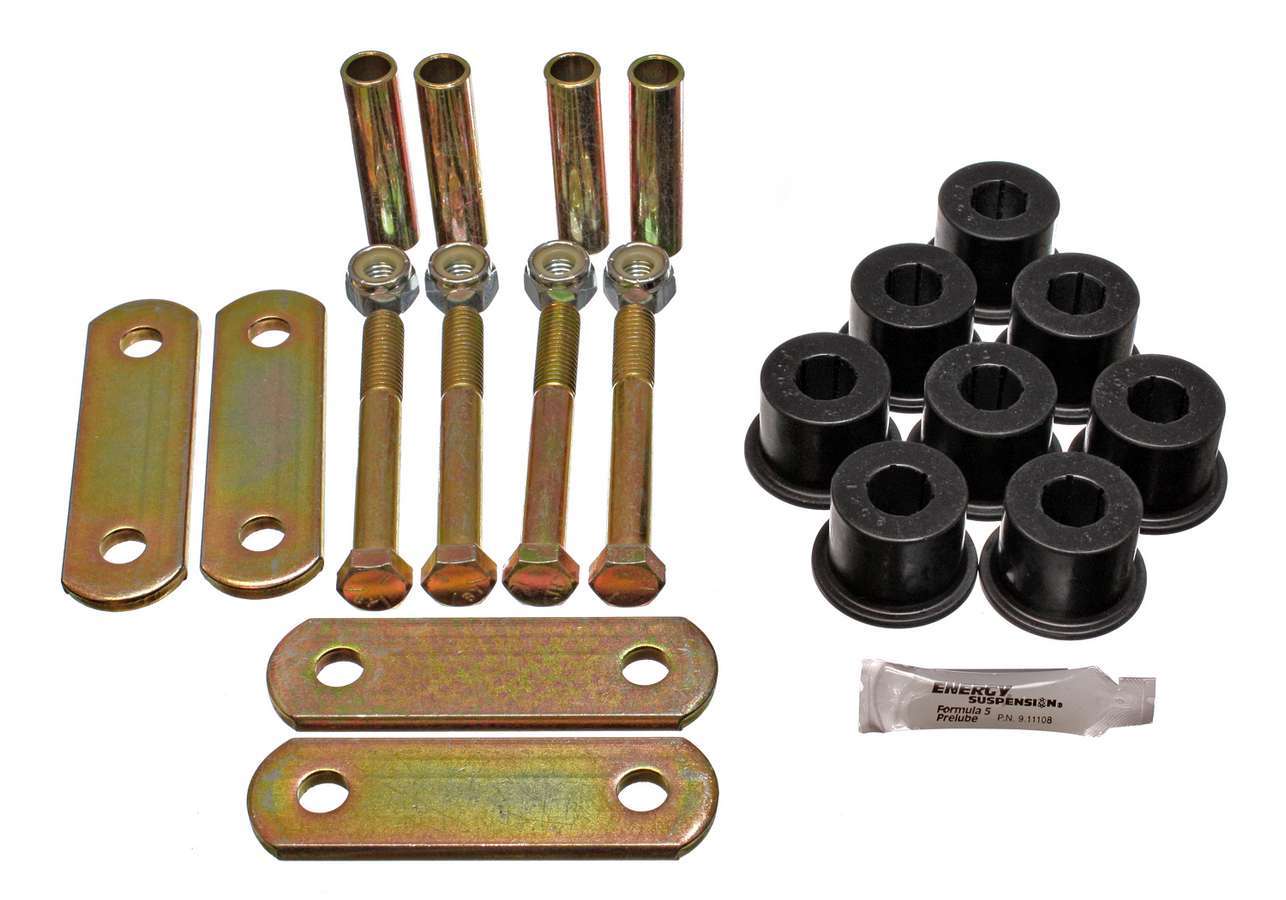 Energy Suspension ENE3-2135G 67-81 Camaro Shackle Set w/o Sprng Bush Black