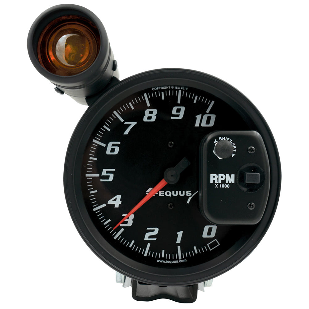 Equus EQUE6080 5in Dia Tachometer 10K RPM w/Ext Shift-Lite
