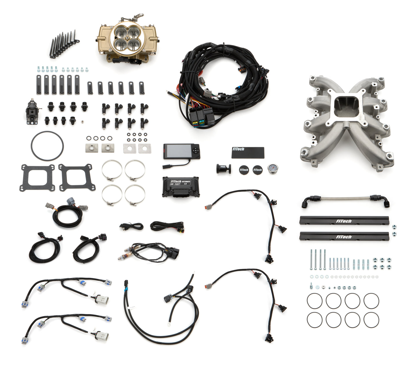 Fitech Fuel Injection FIT37003 Retro LS Port 750 HP EFI System w/LS3 Intake