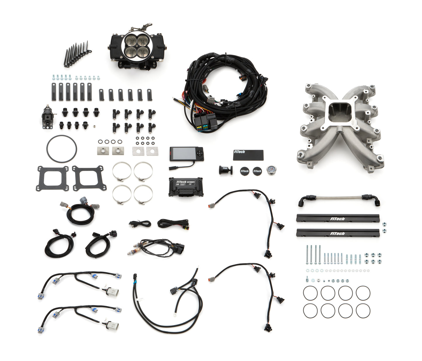 Fitech Fuel Injection FIT37005 Retro LS Port 750 HP EFI System w/LS1 Intake