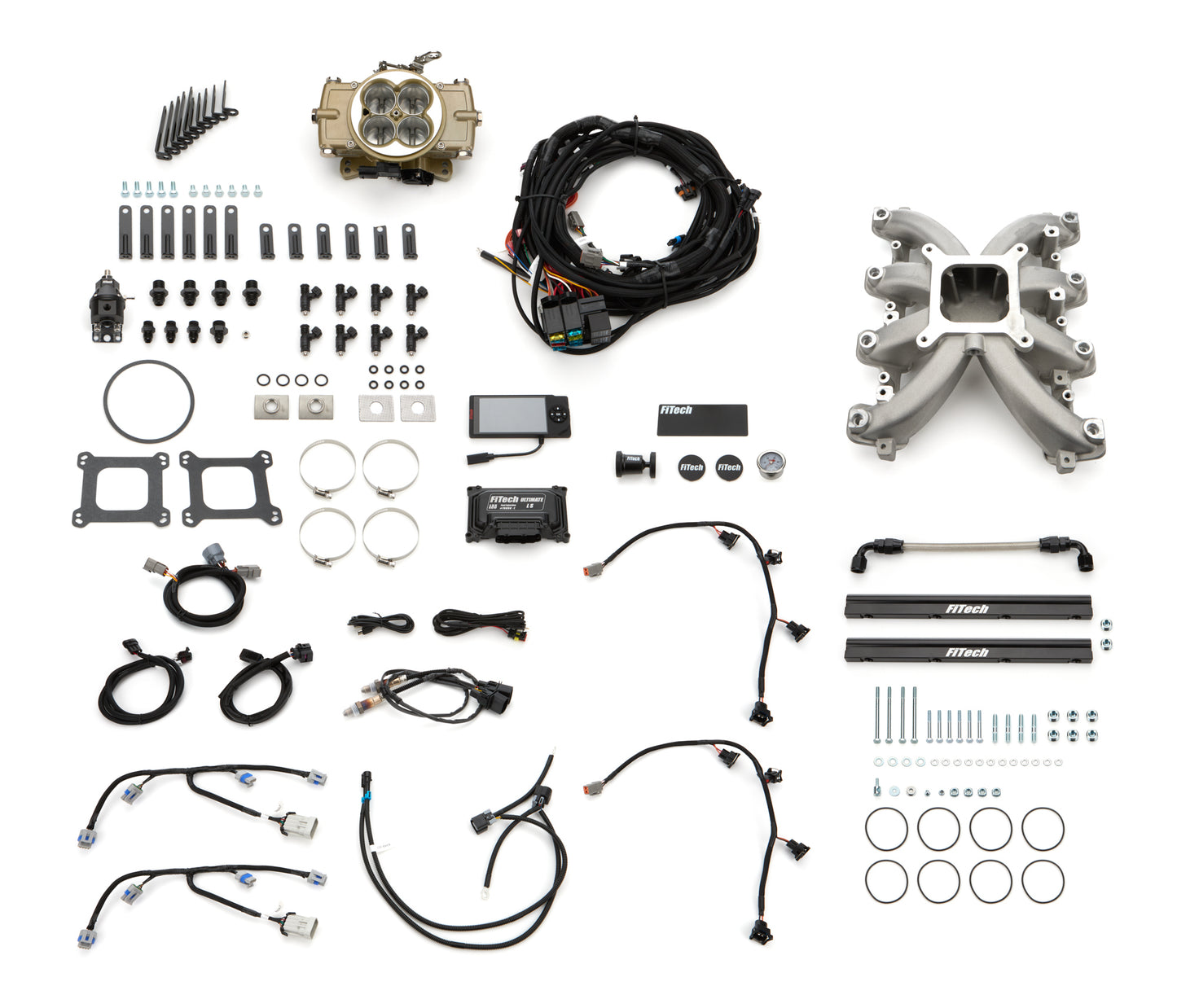 Fitech Fuel Injection FIT37006 Retro LS Port 750 HP EFI System w/LS1 Intake