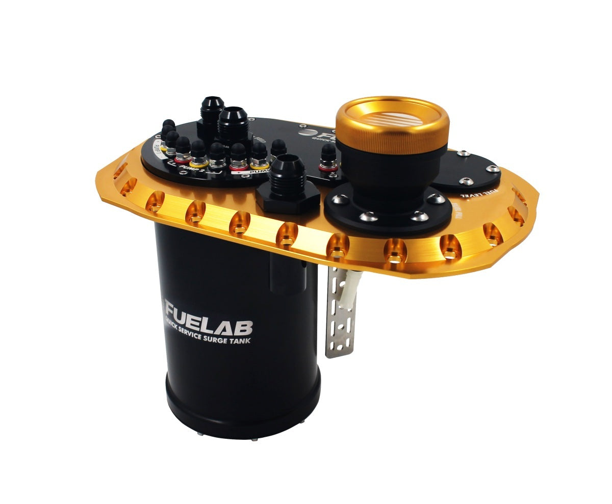 Fuelab Fuel Systems FLB62820-0 Surge Tank QSST Gold W/O Fuel Pump