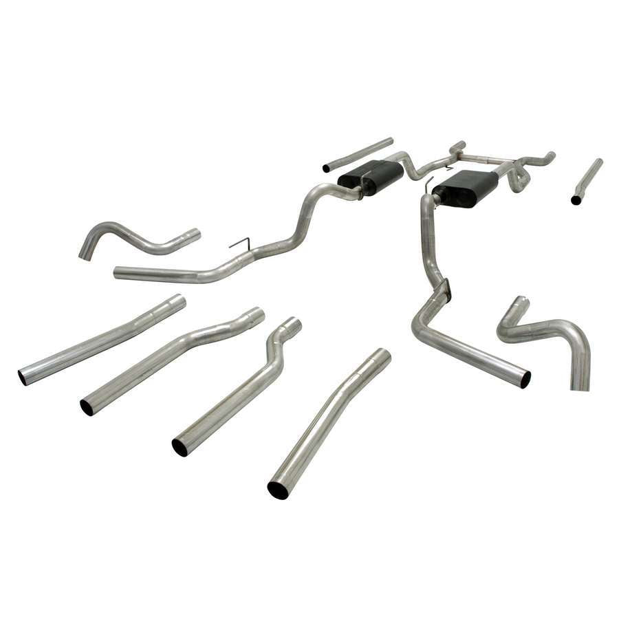 Flowmaster FLO17654 Crossmember Back Exhaust Kit 67-72 GM P/U C10
