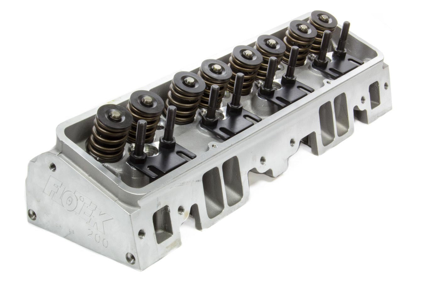 Flo-tek FTC101505 SBC 180cc Alum Cyl Head 64cc 2.02/1.60 A/P Assm