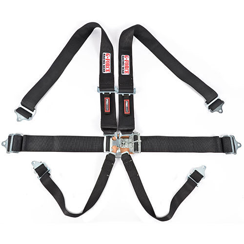 G-force GFR6001BK 6pt Harness Set L&L Black Indiv Shldr