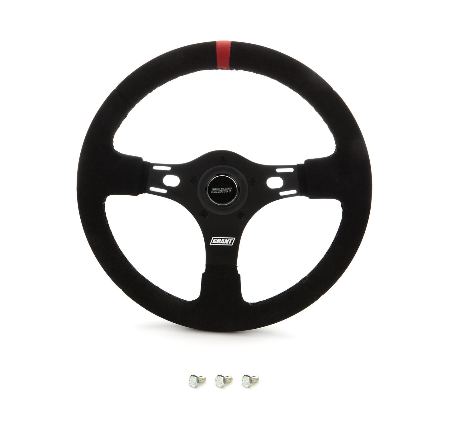 Grant GRT1081 13in Red Stripe Race Steering Wheel Suede