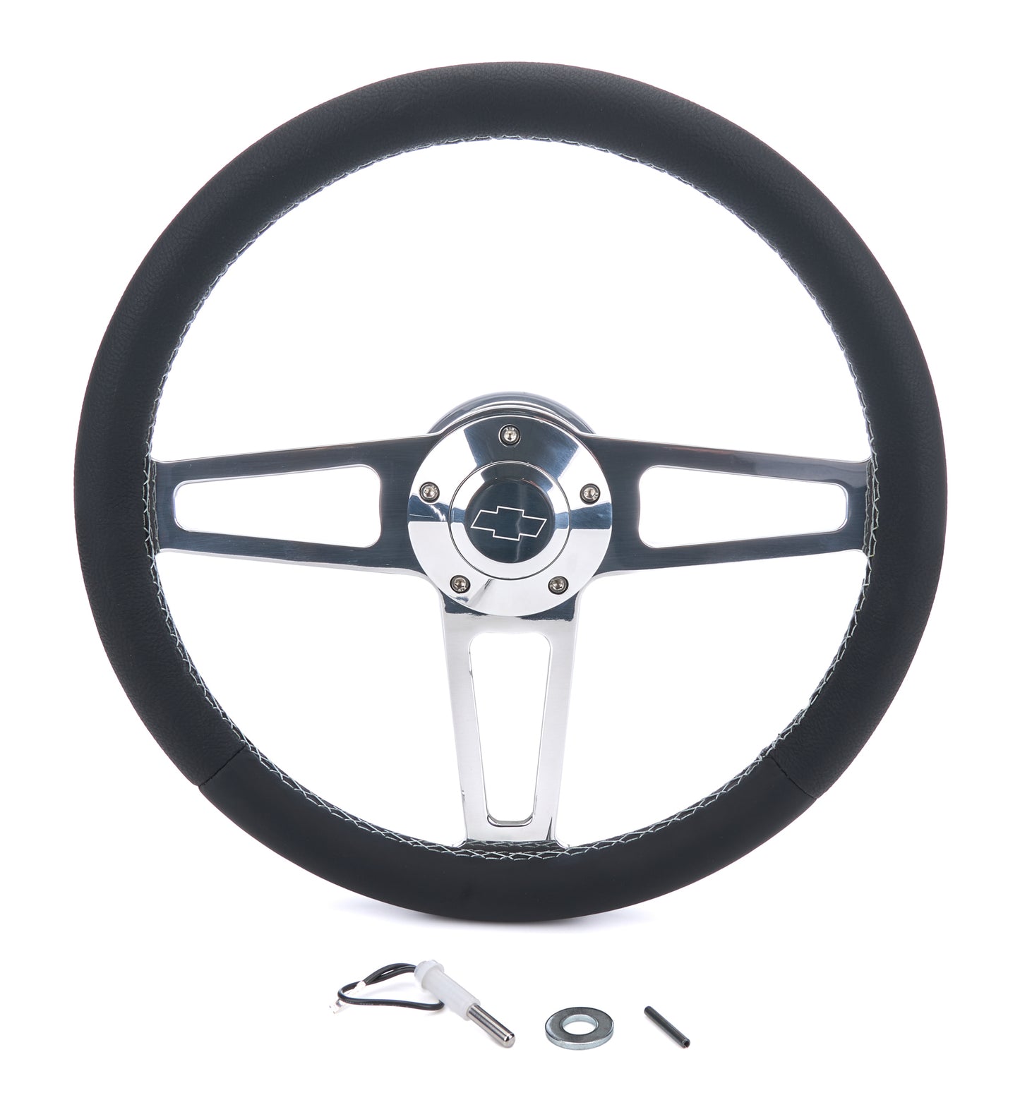 Grant GRT1911-1 Billet Classic Series Black Wheel Chevy Logo