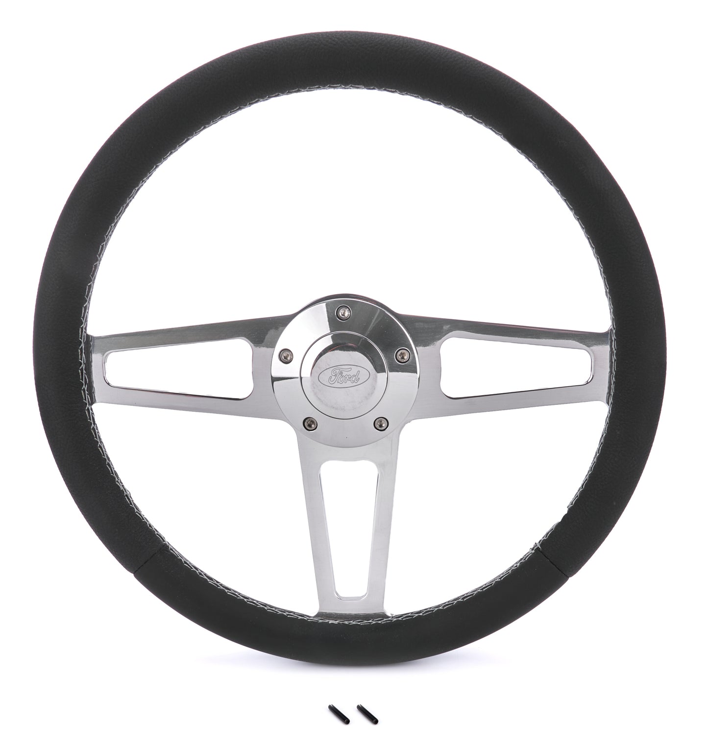Grant GRT1912-1 Billet Classic Series Black Wheel Ford Logo