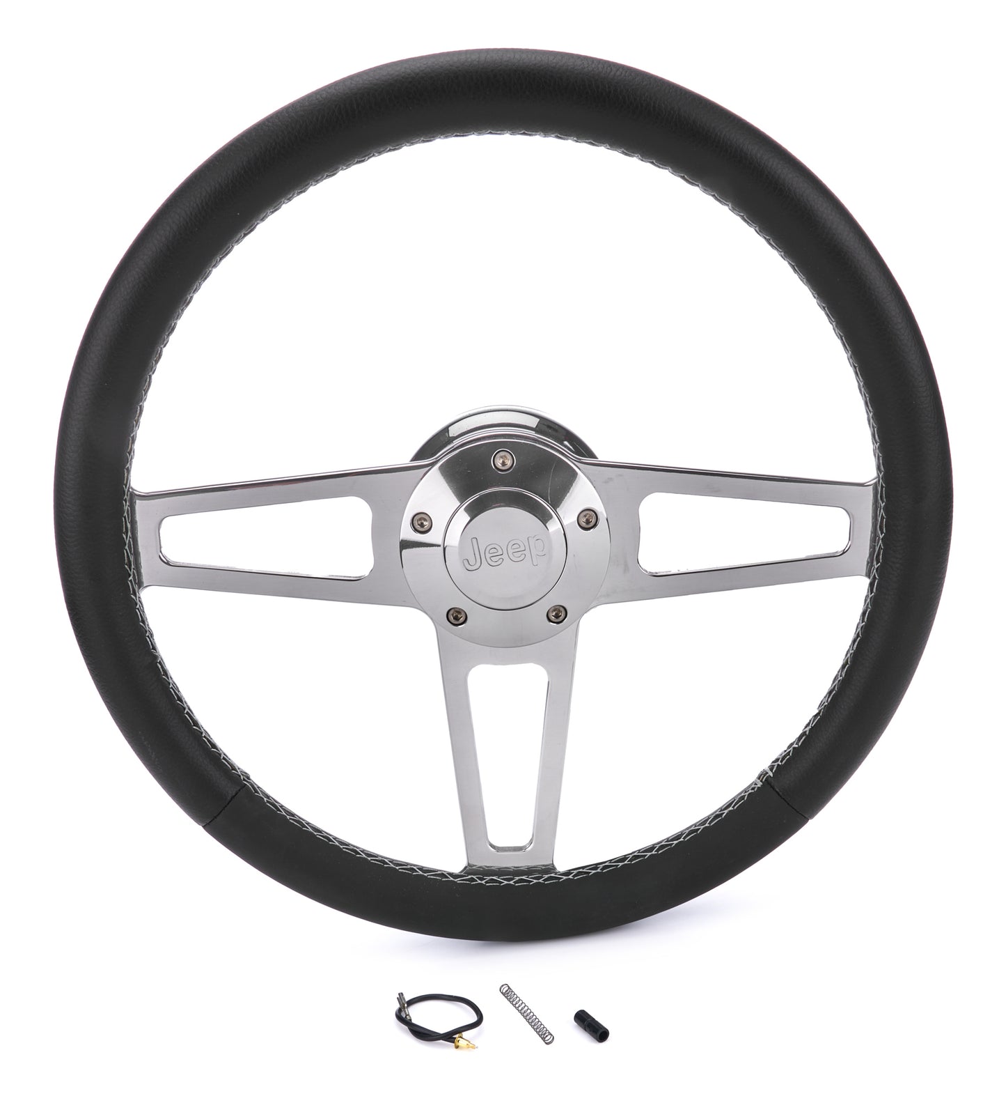Grant GRT1914 T Series Pol. Wheel Jeep Logo/Install Kit