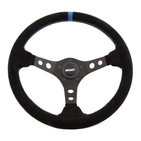 Grant GRT696 Suede Racing Steering Wheel w/Center Marker