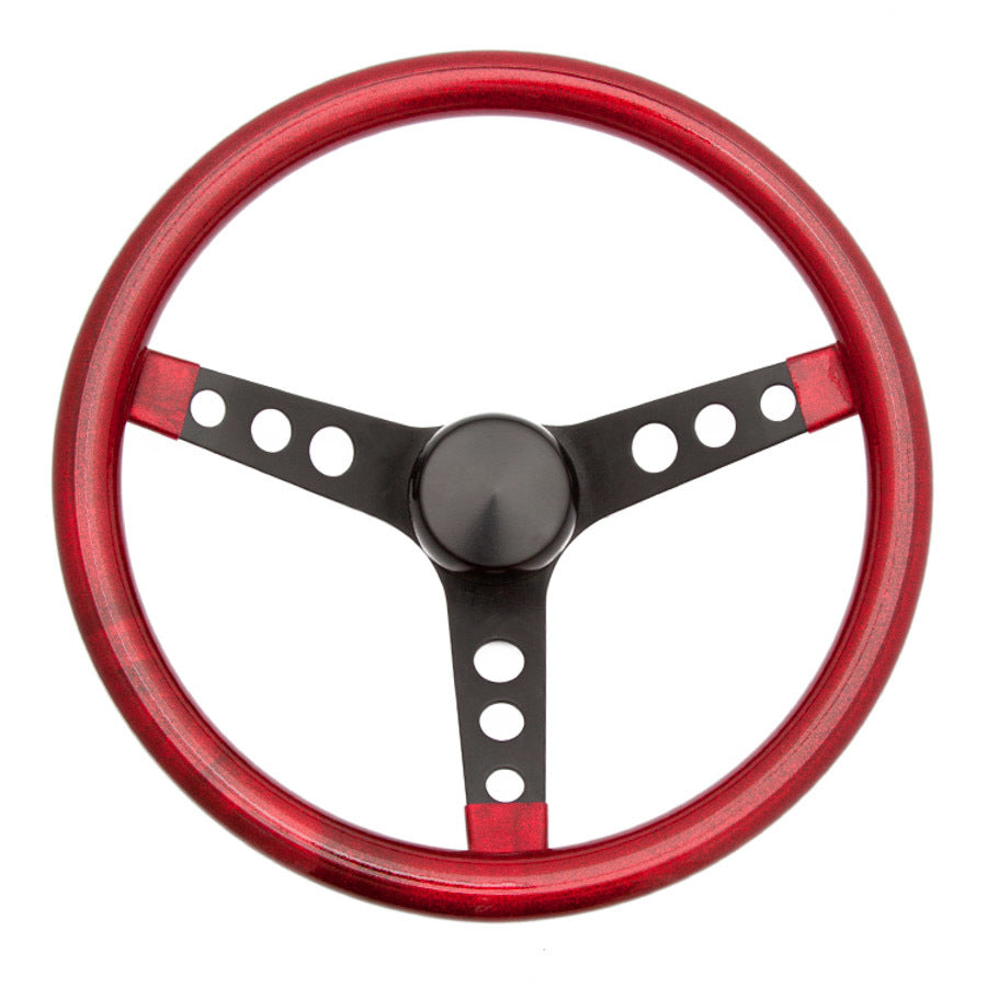 Grant GRT8455 Steering Wheel Mtl Flake Red/Spoke Blk 13.5