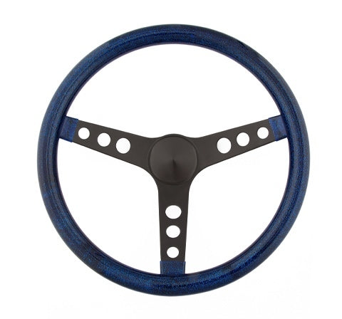 Grant GRT8456 Steering Wheel Mtl Flake Blue/Spoke Blk 13.5