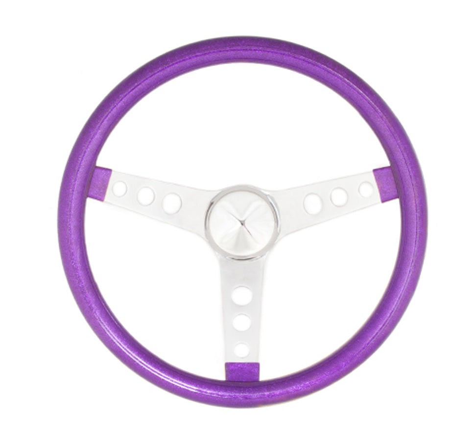 Grant GRT8463 Steering Wheel Mtl Flake Purple/Spoke Chrm 15