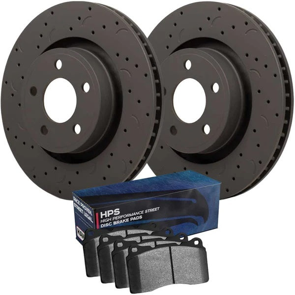 Hawk Brake HAWHKC4406.568F Brake Rotor & Pad Kit Rear GM