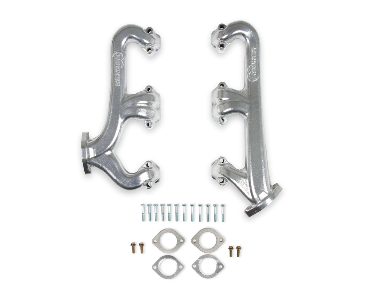 Hooker HKR8525-1HKR Exhaust Manifold Set Cast Iron - SBC 2.5 Dia