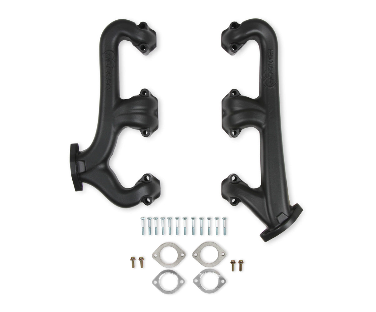 Hooker HKR8527-3HKR Exhaust Manifold Set Cast Iron - SBC 2.5 Dia