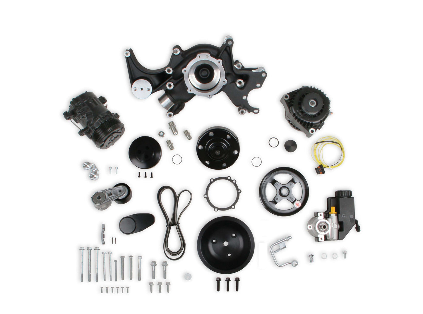 Holley HLY20-242BK BBC Accessory Drive Sys. Mid Mount - Black