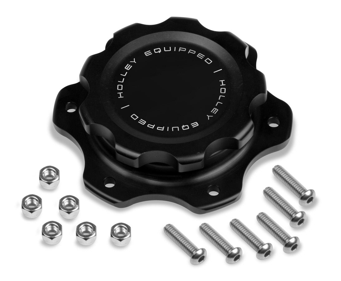 Holley HLY241-226 Alm Fuel Cell Cap & Bung w/6 Bolt Flange