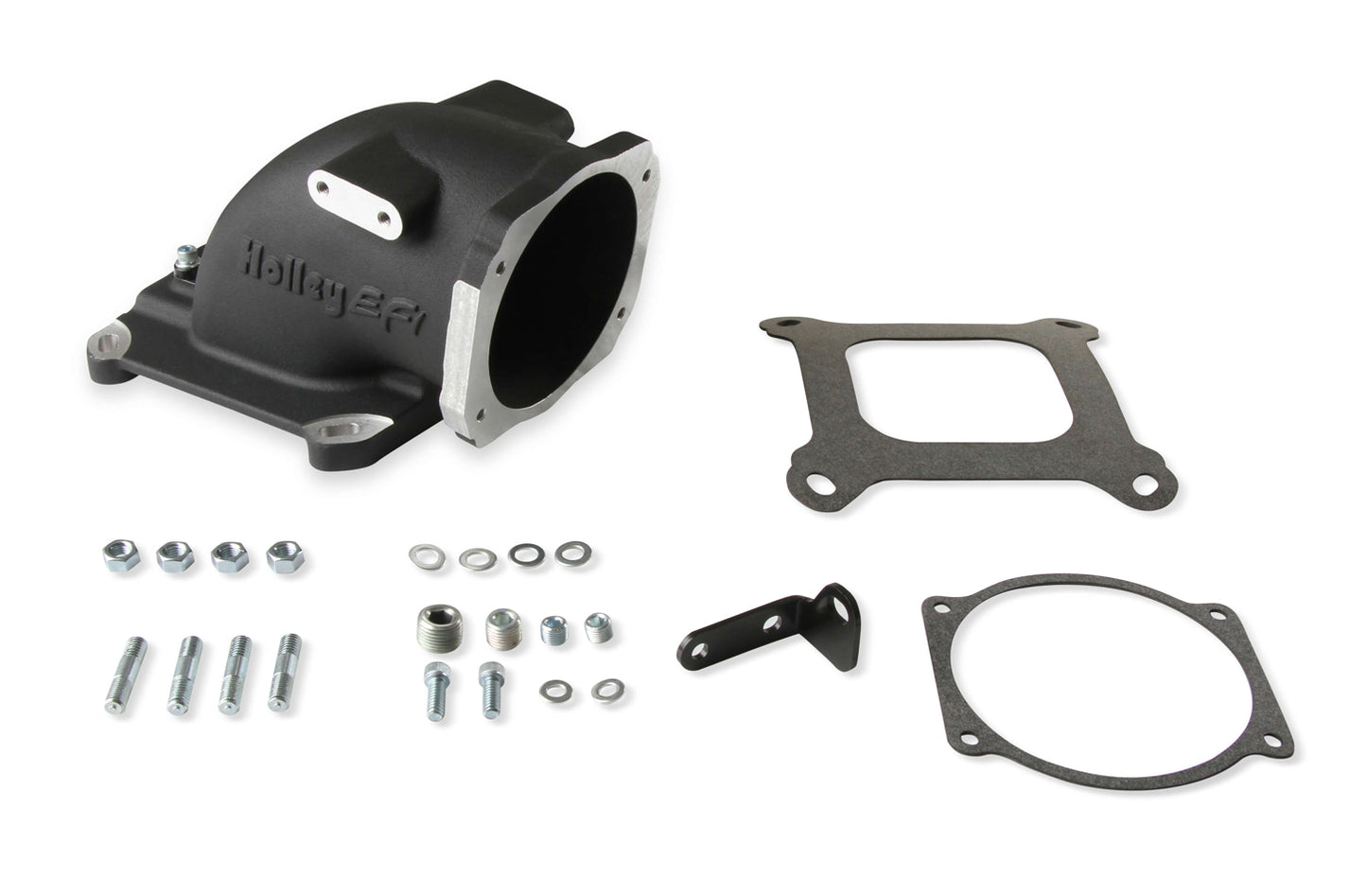 Holley HLY300-240BK Intake Elbow 4150 GM LS TB Flange - Black